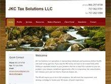 Tablet Screenshot of jkctaxsolutions.com